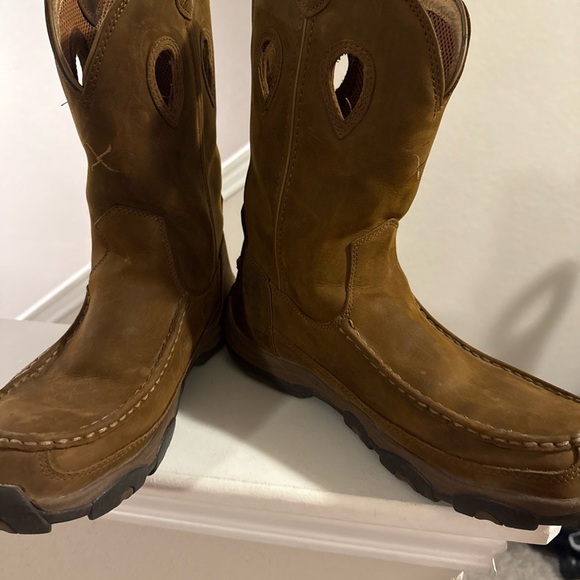 TWISTED X OUTDOOR 11" PULL-ON HIKER BOOT LEATHER MEN MHKB002 Size 12 - Picture 6 of 8